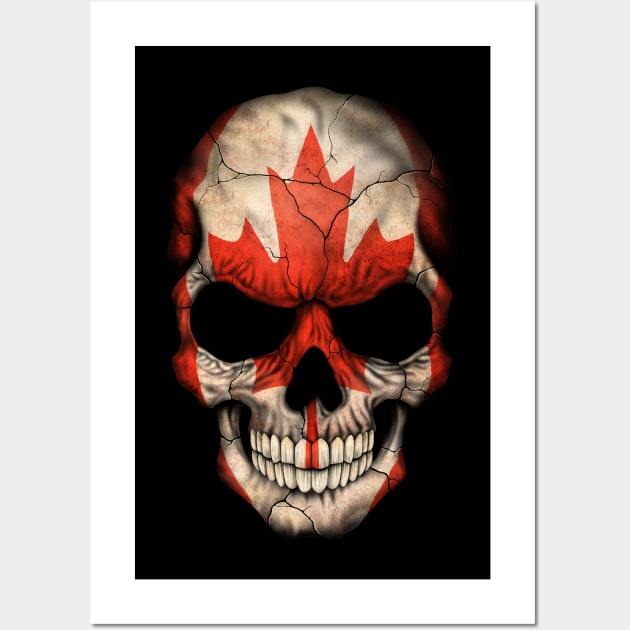 Canadian Flag Skull Wall Art by jeffbartels